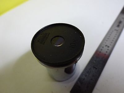 MICROSCOPE PART WILD HEERBRUGG SWISS EYEPIECE 10x OPTICS AS IS BIN#W9-41