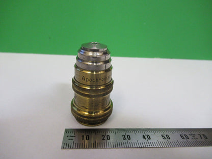 ANTIQUE BRASS ERNST LEITZ POL APO OBJECTIVE MICROSCOPE PART AS PICTURED #R6-A-71