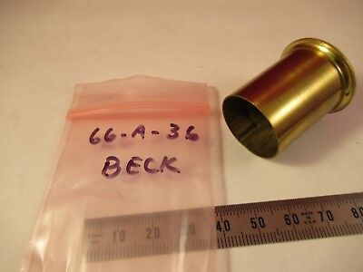 ANTIQUE BRASS POLARIZER EYEPIECE BECK LONDON MICROSCOPE PART AS PIC #66-A-36