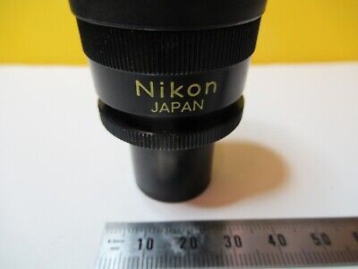 NIKON JAPAN CFW 10X EYEPIECE MICROSCOPE OPTICS AS PICTURED &14-C-33