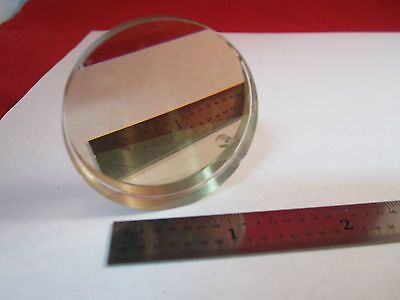 OPTICAL TRUNCATED AMBER FILTER [chipped] LASER OPTICS BIN#5M-02