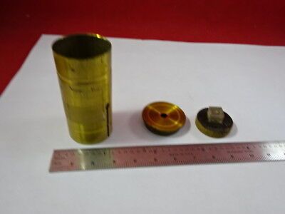 FOR PARTS ANTIQUE BRASS PORTABLE SEEDS MICROSCOPE VINTAGE PART AS IS &92-14