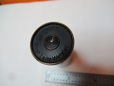 ANTIQUE ERNST LEITZ OCULAR 10X EYEPIECE MICROSCOPE PART AS PICTURED &16-A-54