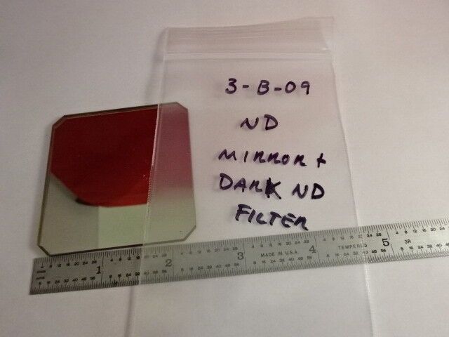 OPTICAL ND NEUTRAL DENSITY FILTER VERY DARK OPTICS OR MIRROR AS PICTURED &3-B-09