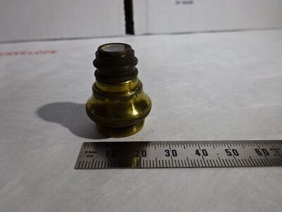 ANTIQUE 1880's BRASS MATTHEWS LONDON OBJECTIVE OPTICS MICROSCOPE PART &96-05