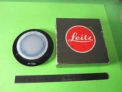 MICROSCOPE LEITZ WETZLAR GERMANY STANDARD FILTER NG1 OPTICS + BOX BIN#A9-36ii