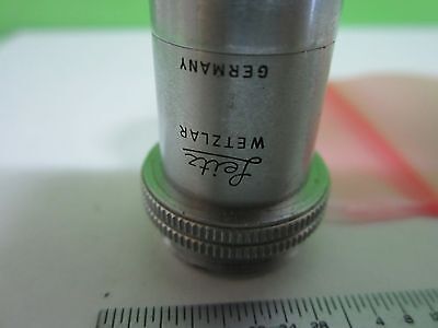 MICROSCOPE PART OBJECTIVE LEITZ GERMANY 10X P OPTICS AS IS BIN#K7-F-18