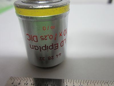 MICROSCOPE OBJECTIVE ZEISS LD EPIPLAN 10X INFINITY OPTICS BIN#5K-L-05