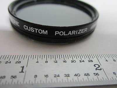 MICROSCOPE POLARIZER SPIRATONE 49 mm  OPTICS AS IS BIN#K5-26