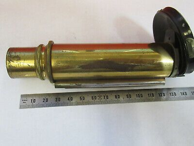 ANTIQUE BRASS BAUSCH LOMB TUBUS + NOSEPIECE MICROSCOPE PART AS PICTURED F6-B-106