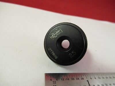 ZEISS WINKEL GERMANY OBJECTIVE 2.5X 160/ OPTICS MICROSCOPE PART &92-A-09