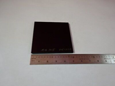 OPTICAL GLASS SQUARE DARK FILTER OPTICS AS IS #91-26