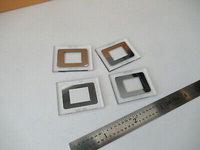 OPTICAL LOT 4 EA BK7 GLASS WINDOW OPTICS AS PICTURED &F2-A-242