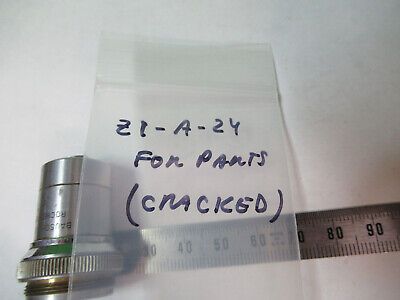 FOR PARTS cracked BAUSCH LOMB 10X OBJECTIVE MICROSCOPE PART AS PICTURED &Z1-A-24