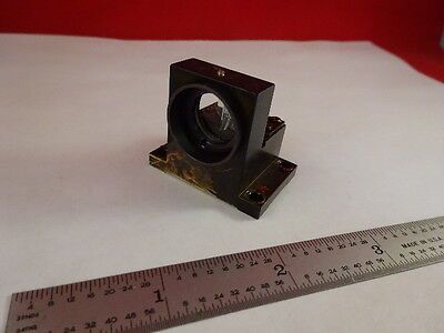 OPTICAL BRASS MOUNTED PRISM BEAM SPLITTER MICROSCOPE OPTICS AS IS  #80-36