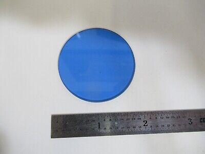 LEITZ WETZLAR BLUE GLASS FILTER OPTICS MICROSCOPE PART AS PICTURED &17-FT-83B