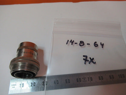 RAU OPTIK WETZLAR OBJECTIVE 7X MICROSCOPE PART OPTICS AS PICTURED &14-B-64