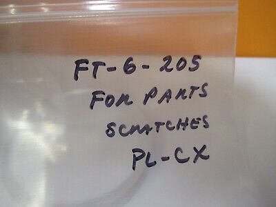 FOR PARTS OPTICAL LENS PLANO CONVEX GLASS [scratches] AS PICTURED &FT-6-205