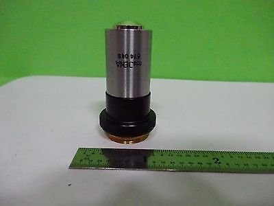 MICROSCOPE PART OBJECTIVE AUS JENA 12.5X PLANACHROMAT OPTICS AS IS BIN#K1-M-31