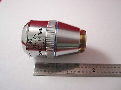 LEICA LEITZ OPTICAL MICROSCOPE PART OBJECTIVE FLUOTAR 50X DF OPTICS BIN#ERGOLUX