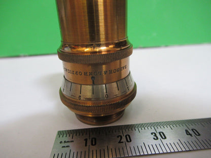 ANTIQUE BRASS BAUSCH LOMB 4/10 OBJECTIVE MICROSCOPE PART AS PICTURED #H3-A-13