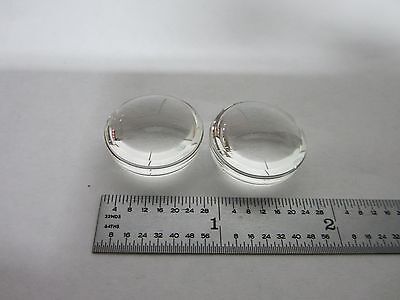 LOT 2 EA OPTICAL BI CONVEX LENSES LASER OPTICS AS IS BIN#L1-20