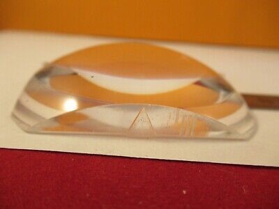 OPTICAL PLASTIC PLANO CONVEX LARGE LENS ILLUMINATOR OPTICS AS PICTURED &14-A-59