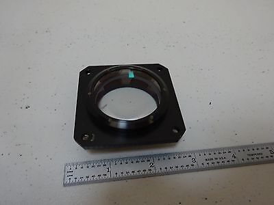 OPTICAL LARGE MOUNTED MIL SPEC CONVEX LENS LASER OPTICS AS IS BIN#D7-E-07