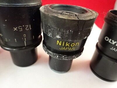 FOR PARTS MICROSCOPE PART LOT EYEPIECES OCULAR OPTICS AS IS BIN#T1-B-08