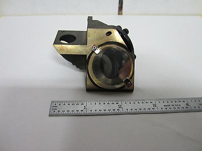 OPTICAL MICROSCOPE LEITZ BRASS MOUNTED BEAM SPLITTER OPTICS AS IS BIN#J4-13