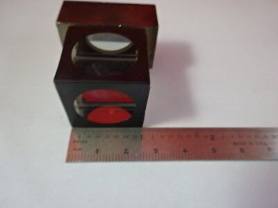 OLYMPUS JAPAN HEAD PRISM MICROSCOPE PART OPTICS AS IS #91-03