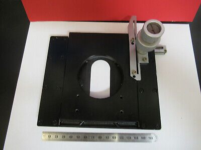 FOR PARTS LEITZ GERMANY XY STAGE TABLE MICROSCOPE PART AS PICTURED #B7-A-08