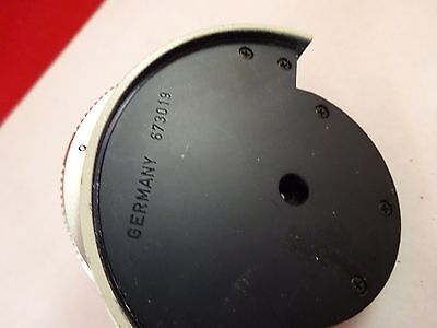 MICROSCOPE PART LEITZ GERMANY IRIS nm mm HOLE 673019 OPTICS AS IS BIN#K9-B-16