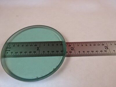 MICROSCOPE PART LEITZ GERMANY BLUE GLASS FILTER BEVELED OPTICS AS IS B#U3-B-16