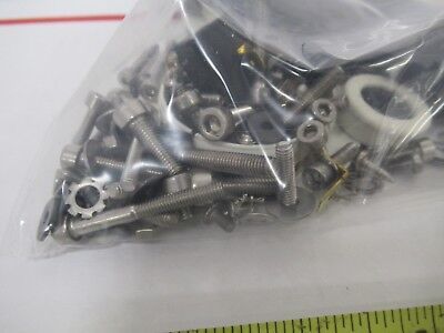 LEICA DMR GERMANY LOT SET OF SCREWS CAPS MICROSCOPE PART AS PICTURED #FT-3-7