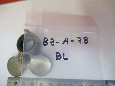 ANTIQUE BAUSCH LOMB NOSEPIECE CAPS MICROSCOPE PART AS PICTURED &8Z-A-78