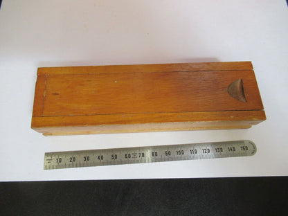 ANTIQUE LEITZ WOOD SAMPLE CONTAINER MICROSCOPE PART AS PICTURED Y5-A-24