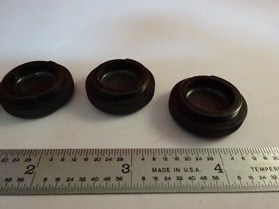 UNITRON NOSEPIECE PLASTIC CAPS LOT 4 EA MICROSCOPE PART AS PICTURED &AQ-A-06