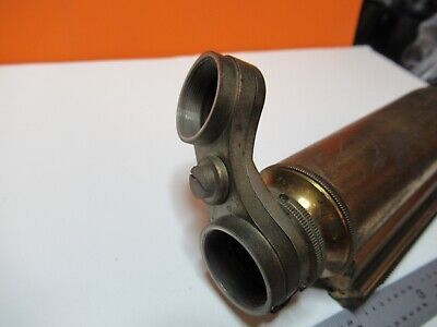 ANTIQUE BAUSCH LOMB TUBUS NOSE BRASS 1890's MICROSCOPE PART AS PICTURED &17-A-62