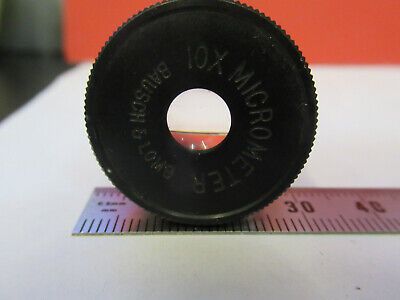 BAUSCH LOMB EYEPIECE 10X MICROMETER OPTICS MICROSCOPE PART AS PICTURED &8Y-A-46