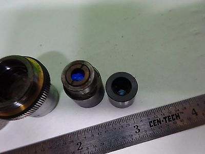 LOT 4 EA MICROSCOPE OBJECTIVES LENSES ASSORTED OPTICS #W1-05