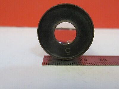 ANTIQUE BAUSCH LOMB EYEPIECE "5" OPTICS MICROSCOPE PART AS PICTURED &F6-B-113