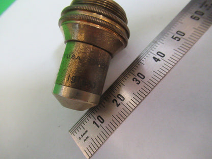 ANTIQUE BRASS BAUSCH LOMB  OBJECTIVE 10X MICROSCOPE PART AS PICTURED Z5-A-43