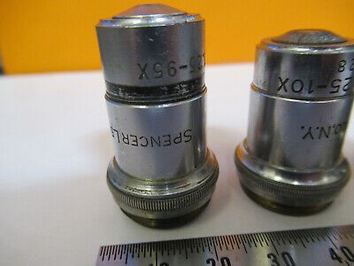 AO AMERICAN OPTICS OBJECTIVE SPENCER LOT MICROSCOPE PART AS PICTURED &8y-a-102