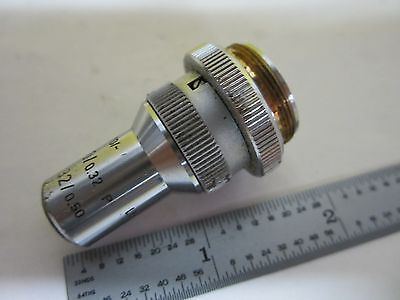 MICROSCOPE PART OBJECTIVE LEITZ GERMANY UTK L 20X + IRIS OPTICS BIN#U1-38