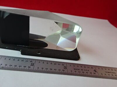 OPTICAL MICROSCOPE PART MOUNTED PRISM OPTICS PART AS IS #83-A-04