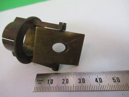 ANTIQUE BRASS MIRROR SPLITTER HOLDER UNKNOWN MICROSCOPE PART AS PICTURED Z6-A-12