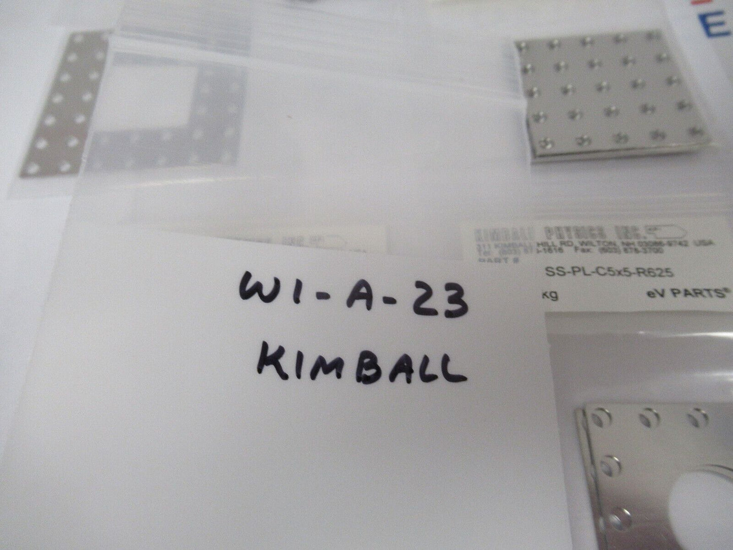 KIMBALL PHYSICS eV PARTS LOT HIGH VACUUM RATED AS PICTURED  #W1-A-23