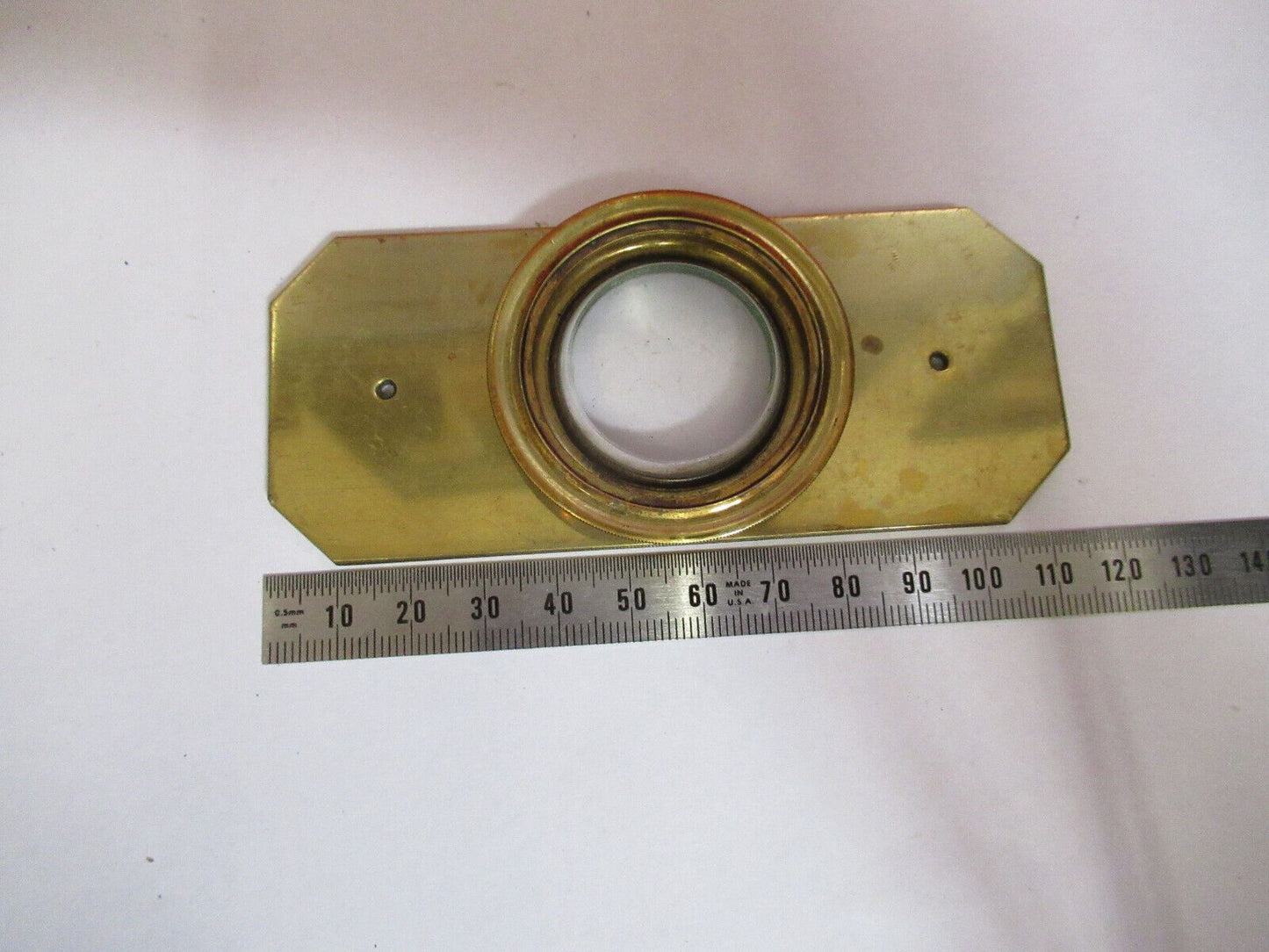 ANTIQUE BRASS COMPRESSORIUM  SLIDE UK MICROSCOPE PART AS PICTURED &S9-A-64