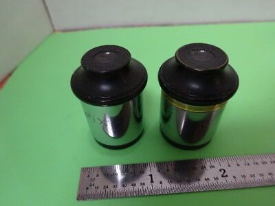 ANTIQUE PAIR SPENCER 10 10X EYEPIECE MICROSCOPE PART OPTICS AS PICTURED &5-A-17